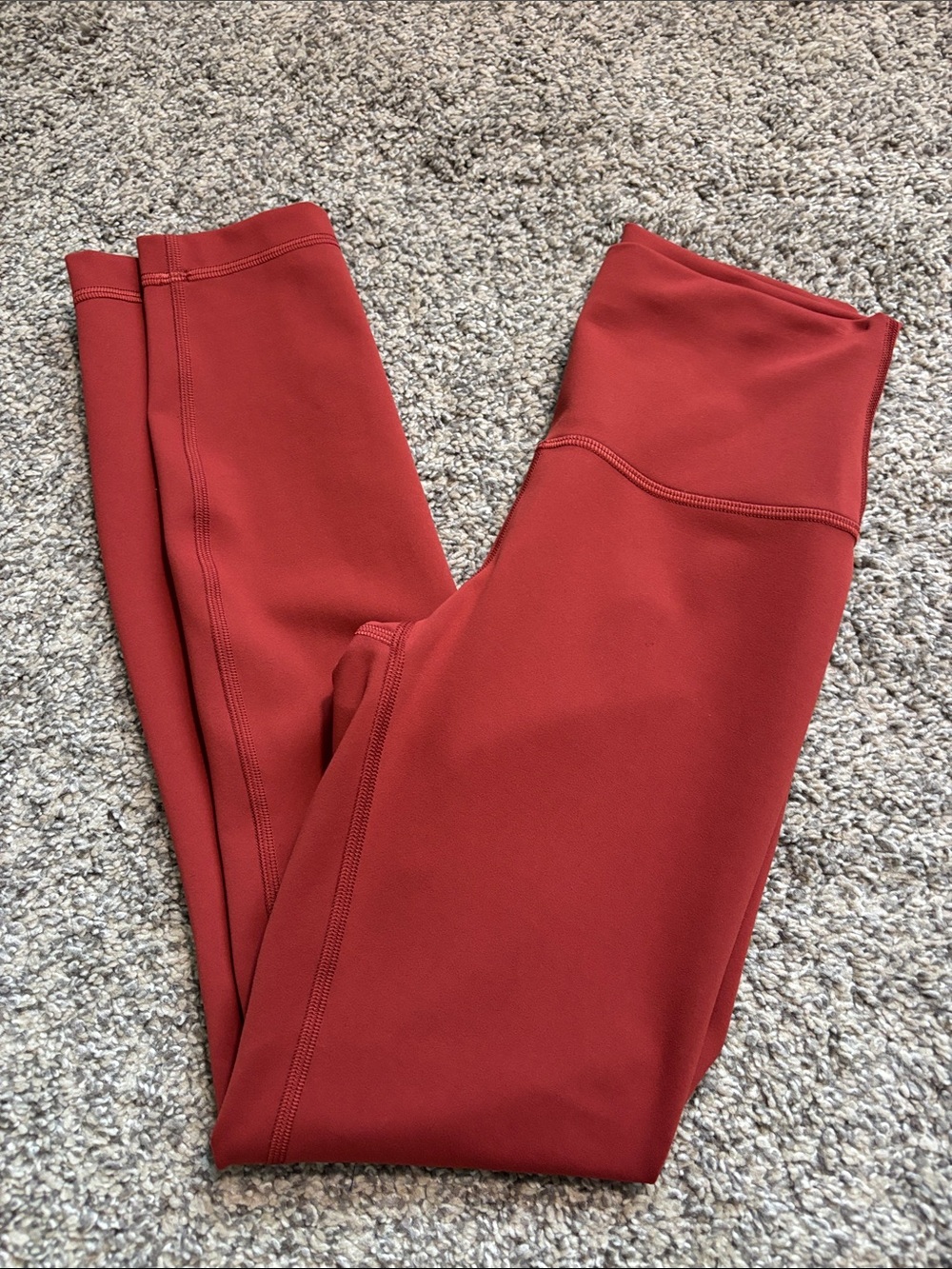 Lululemon Wunder Train High-Rise Tight 25" Terra Orange size 4